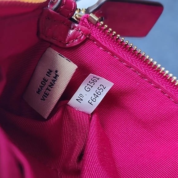 Cranberry COACH Wristlet - Picture 8 of 9